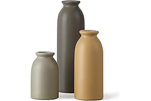 Matte Kitchen Shelf Ceramic Vase Complimenting Home Decor