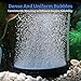 COOSPIDER Fish Tank Air Stone Aquarium Oxygen Aerator, High Dissolved Oxygen Diffuser Airstone Bubbler for Hydroponics and Pond (5 inch)
