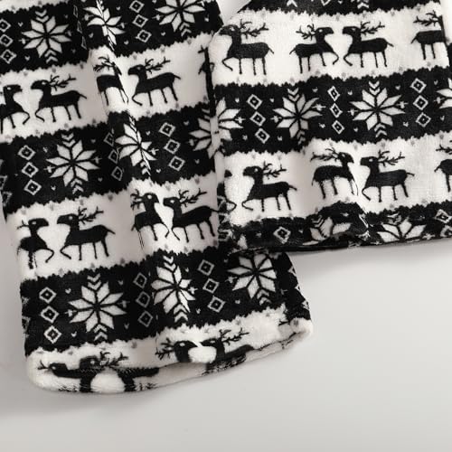 Christmas Pajamas Pants for Women Santa Xmas Tree Fuzzy Flannel Sleep Pants - image 9