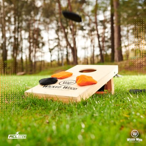 Cornhole Set Mini Wicked Wood le jeu de lancer compact 60x30cm pour petits espaces