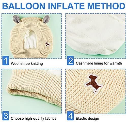 2 Pieces Quiet Ears for Dogs Dog Ear Muffs Noise Protection Dog Knitted Hats Dog Earmuffs Winter Warm for Medium to… - Image 4