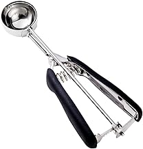 Medium Cookie Scoop, Cookie Dough Scoop, 2 Tablespoons/ 30 ml/ 1 oz, Spring-Loaded Scoop, 18/8 Stainless Steel, Comfortable Grip
