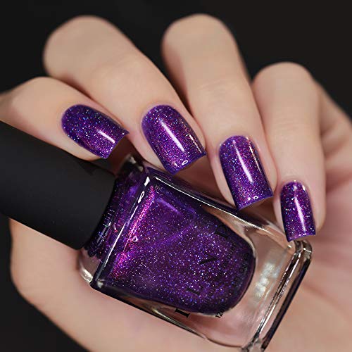 Image of ILNP High Voltage - Royal Purple Holographic Nail Polish