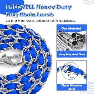 Heavy-Duty-Metal-Dog-Leash-Chew-Proof-Dog-Chain-Leash-with-Comfortable-PU-Leather-Padded-Handle-Metal-Chain-and-Nylon-Rope-Dog-Leash-for-Small-Medium-Dogs-Walking-Training-4ft-30mm-Blue - Cucciolini Doodles   Heavy-Duty-Metal-Dog-Leash-Chew-Proof-Dog-Chain-Leash-with-Comfortable-PU-Leather-Padded-Handle-Metal-Chain-and-Nylon-Rope-Dog-Leash-for-Small-Medium-Dogs-Walking-Training-4ft-30mm-Blue