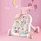 HOMCENT Lauflernhilfe für Mädchen, Laufhilfe Baby, Verstellbarer Baby Speed Walker Schiebe Walker, Früherziehungs Aktivitätszentrum im Sitzen und Stehen, Rosa