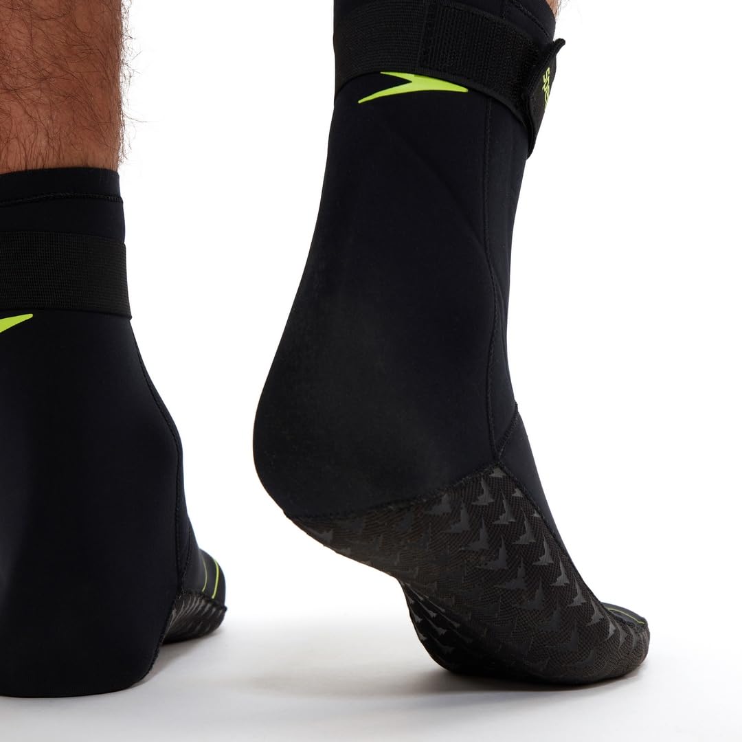 Speedo Adult Swim Socks Black/Yellow Calzini per nuoto Unisex - Adulto (Pacco da 1)
