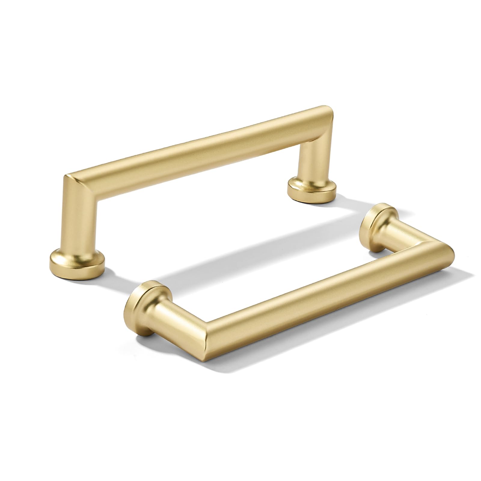 KHTUMEWARE-80348 Polished Gold Cabinet Pulls CTC 4 in (102 mm) 10-Pack