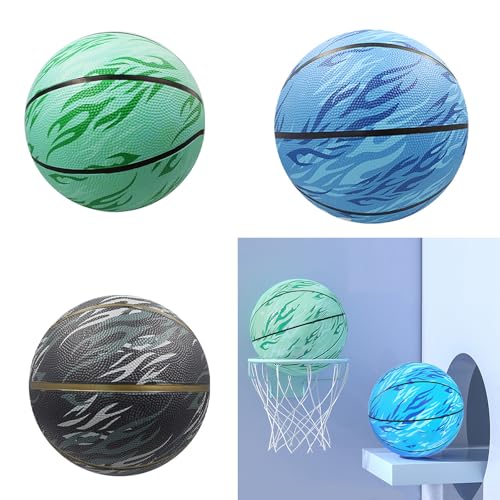 CHENZILIN Rubber Basketball Light Weight Waterproofs Training Basketball Fine Stitching Kids Basketball for Adults and Children