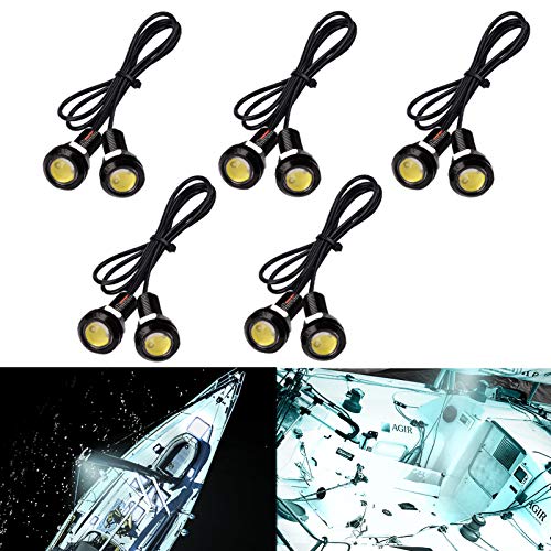 10-Pack Waterproof Marine LED Boat Lights, Amber, 12V | IP68 Underwater Lighting For Deck, Navigation & Interior - View #14