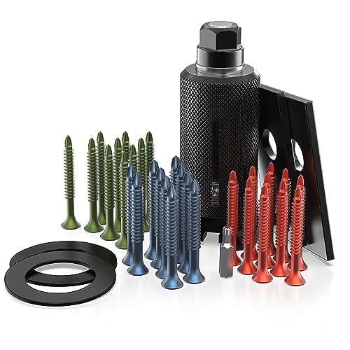 MULTIPICK Türöffnungswerkzeug - [inkl. 30 Zugschrauben] Schlosszieher - Glocke Öffnungswerkzeug - Schloss Türöffnung - Schlosserwerkzeug Ziehglocke - Made in Germany