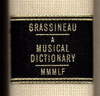 Hardcover A Musical Dictionary Book