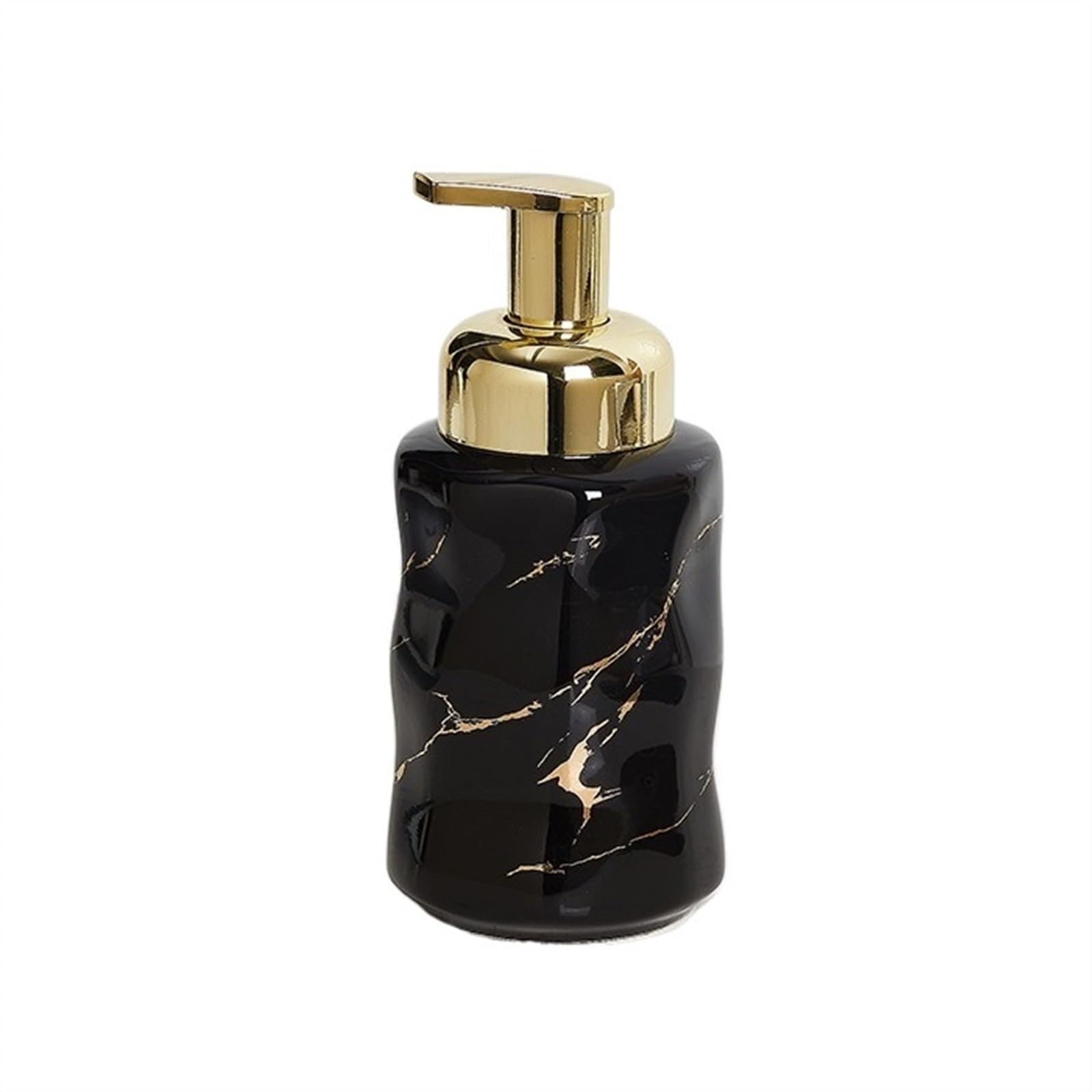 Soap Dispenser 320ml Dish Soap Dispenser for Kitchen with golden Pump Liquid Dishwashing Dispensers(Black)
