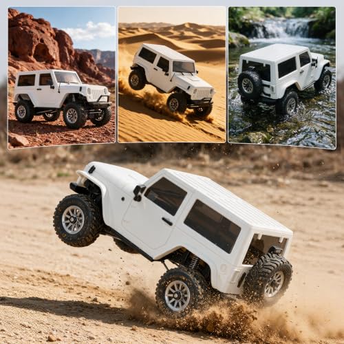Image of Orlandoo Hunter 1 /35 Miniature Scale Jeep Wrangler Rock-Climbing Assembly Model Off-Road Mini Car Rc Trucks, RC Cars for Adults, OH35A01 DIY Unassembled Kit