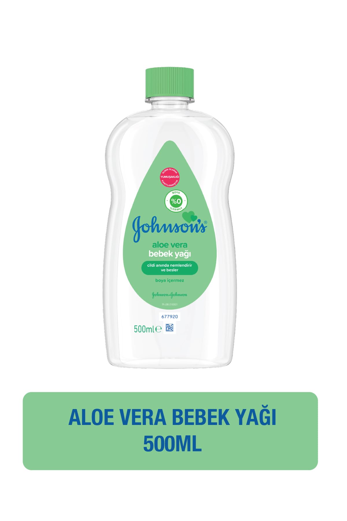 Johnson's Baby Nemlendirici ve Besleyici Aloe Vera Bebek Yağı 500 Ml