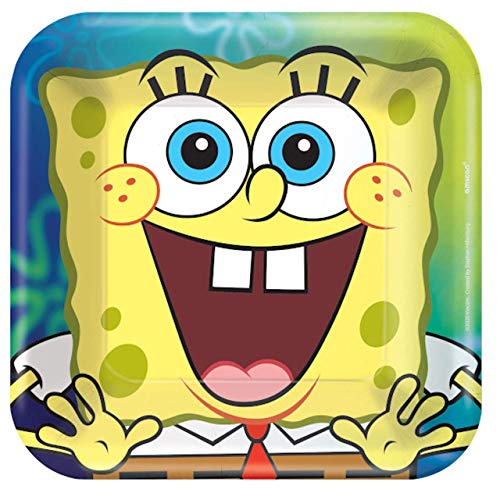 Amscan 7in SpongeBob Paper Plates 8ct