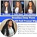 Simeider 30 Inch Deep Wave Lace Front Wigs Human Hair 13x6 HD Lace Front Wigs Pre Plucked Brazilian Curly Human Hair Wig 200 Density Glueless Frontal Wigs For Black Women