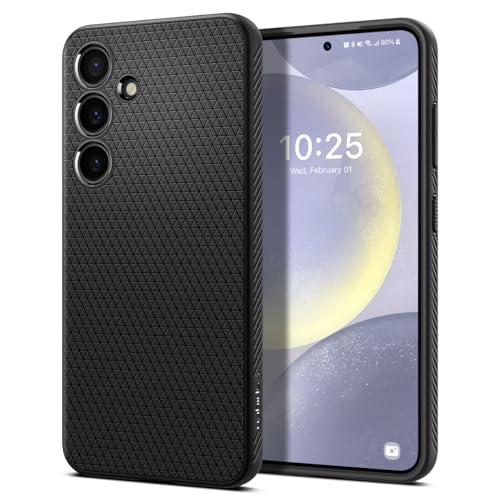Spigen Liquid Air Hülle Kompatibel mit Samsung Galaxy S24 Plus -Schwarz