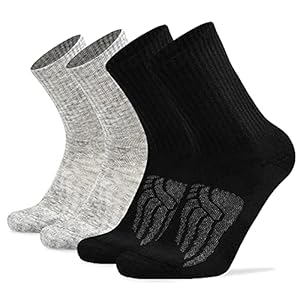 Socks Daze Merino Wool Cushioned Hiking Socks for Men Women, Warm Crew Walking & Boot Socks for Trekking, Work, Outdoor