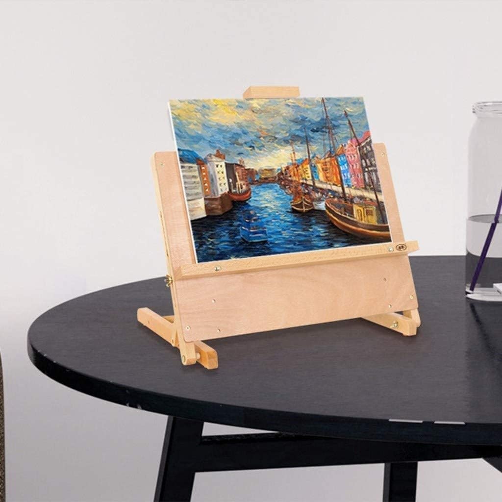 Cavalletto da Tavolo per Pittura, cavalletti da Tavolo in Legno con Struttura a H, cavalletti da Terra per Pittura