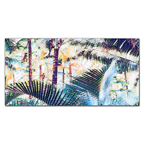 Impression sur verre arbre de jungle Coloray 100x50 en verre trempé durable