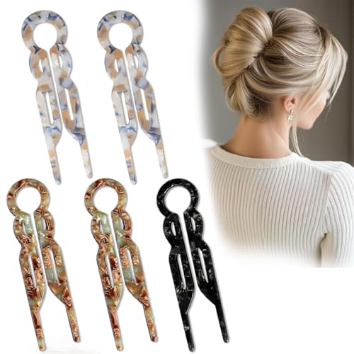 5 PCS Prestige French Hair Pins,Prestige Hair Pin,New Hair Accessories, Elegant Hair Clips for Women,Suitable for All Hair Types(A) - Image 6