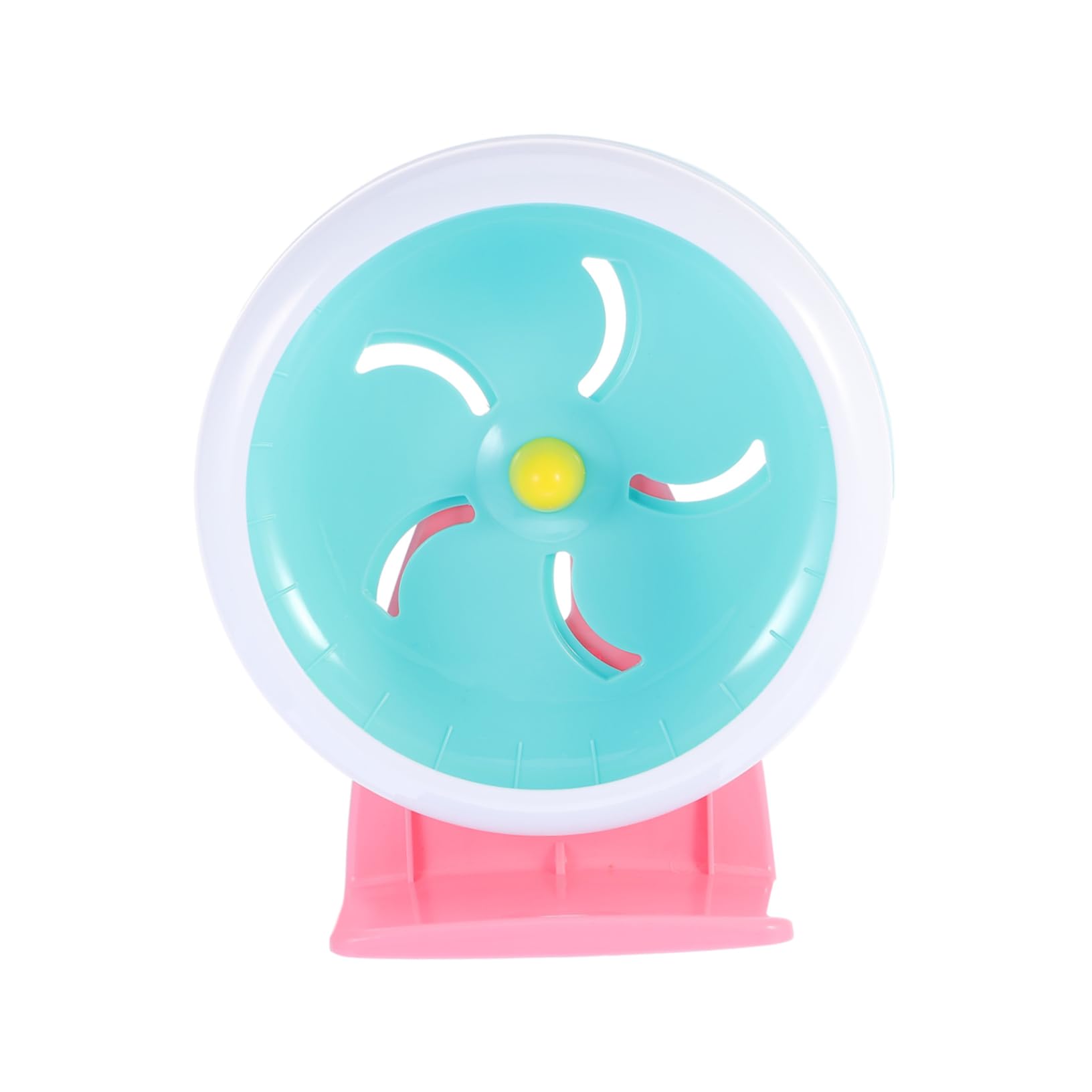 FONDOTIN Silent Pet Running Wheel Quiet Exercise for Hamsters and Animals Safe Materials for Indoor Health Random Colors