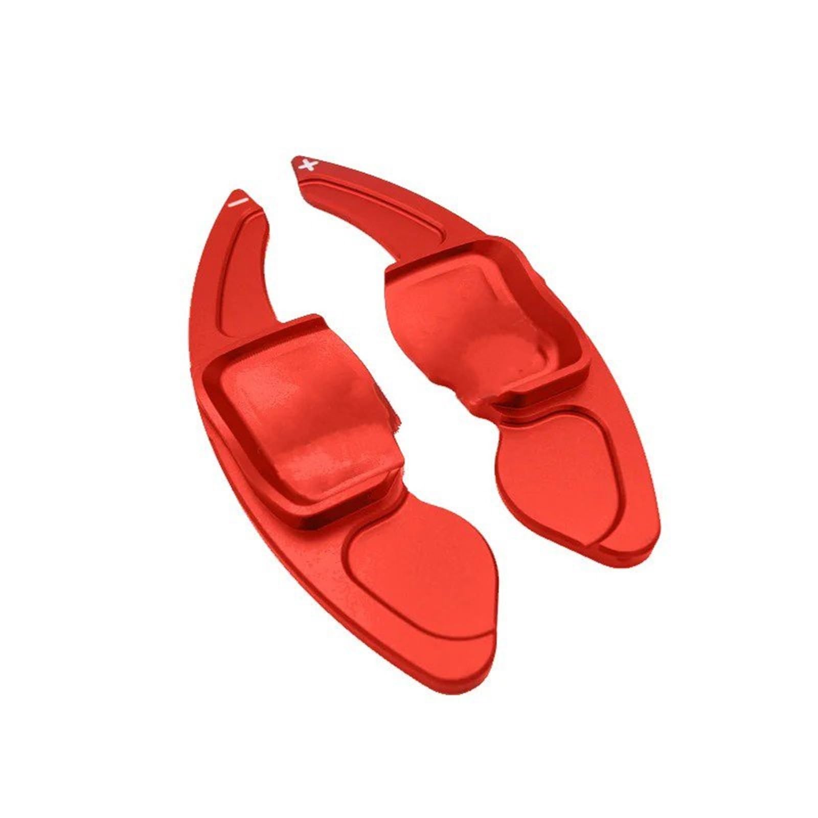 Yakisa Alloy Red Paddles Shift For Vw For Golf Mk5 Mk6 For Gti Paddle Shifter Steering Wheel Shift Carbon Sticker Accessories Paddle Shifter(Alloy Red)