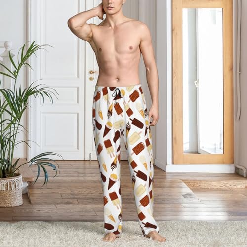 Pajama Pants Men - Ice Cream Popsicle Men's Pajama Bottoms, Mens Cotton Pajama Pants2