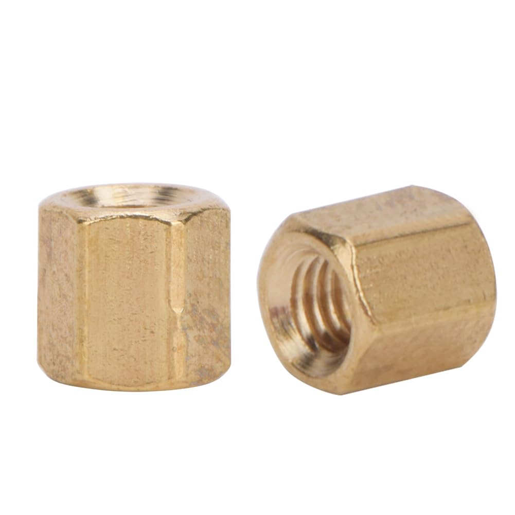 ANKROYU Motherboard Standoff, Brass Motherboard Coupling, Wear Resistant Brass Hex Standoff, Brass Standoff for Circuit Boards Panels Computer Motherboards (M3*5)