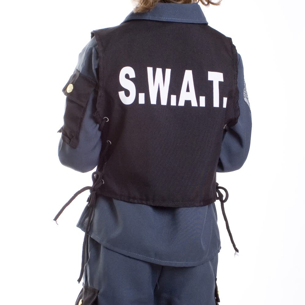 Dress Up America Deluxe-SWAT-Polizeikostüm für Herren – Deluxe-SWAT-Polizei-Verkleidungsset für Rollenspiele und Spaß