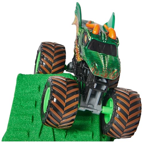 image for Monster Jam, Dragon Monster Dirt 1lb Playset with Official 1:64 Scale 