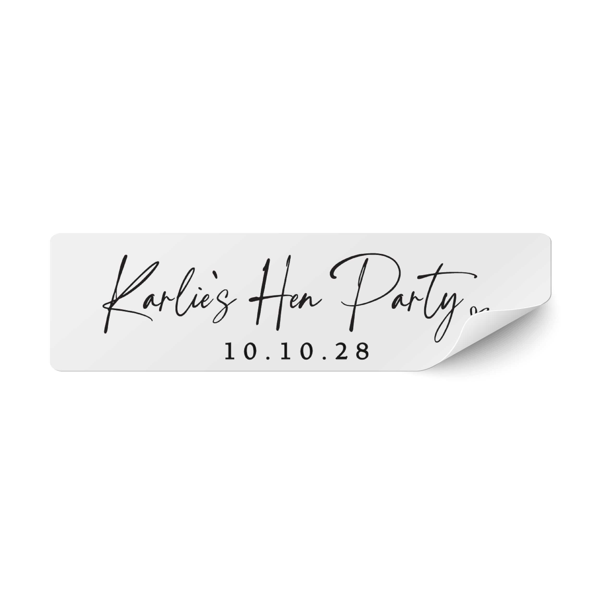 Personalised Hen Party Favour Stickers, Custom Hen Party Stickers with Bride’s Name, Hen Party Stickers for Wine Bottles and Glasses - GL30
