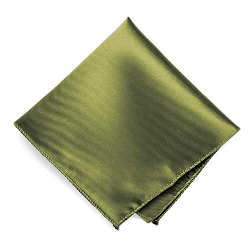 Image of tiemart Solid Color Pocket Squares for Men | For Suits, Perfect for Wedding Parties, 12 x 12 inch / 30 x 30 cm