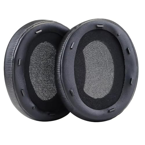 Almohadillas de repuesto para auriculares Sony WH-XB910N, piel de proteína y espuma viscoelástica, color negro (versión actualizada) miniatura 3