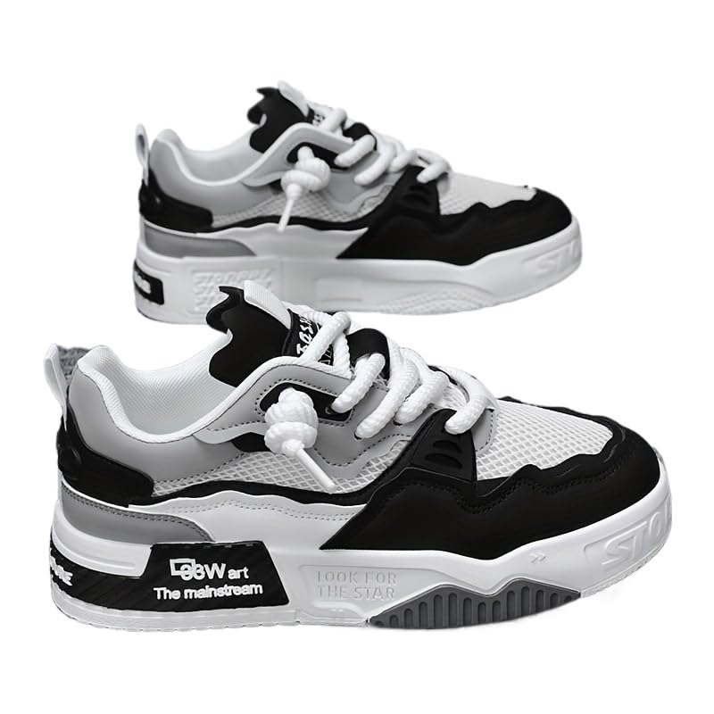 Men's Fashion Sneakers Casual Sports Shoes, All-Season Low Top Lace-Up Trainers for Everyday Wear, Sports & Outdoor Activities