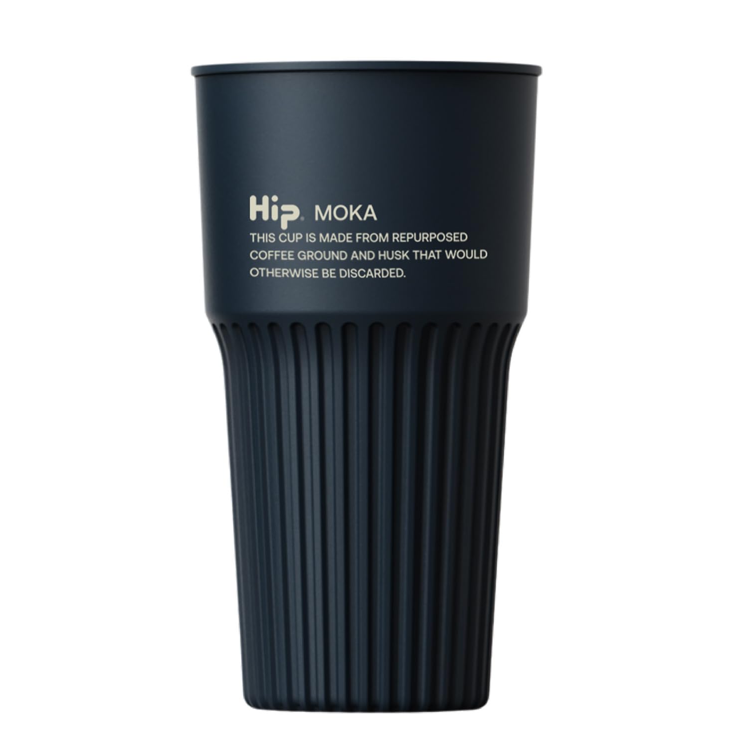 Hip Moka Travel Cup, Reusable Travel Coffee Mug with Lid, Travel Mouthpiece for Easy Sipping, Made from Coffee Husks