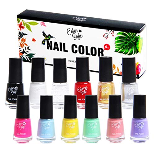 Fercaish Mini Nail Polish Set - 12 Pcs Classic Color Quick Dry Long Lasting and Not easy to peel off Healthy Nail Polish, Nail Art Decoration