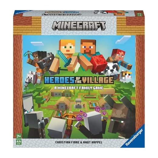 Ravensburger - Minecraft Heroes of The Village, Juego de Mesa para Toda la Familia, 1-5 Jugadores, Idea de Regalo para Adultos y Niños a Partir de 7 Años, Versión en Español