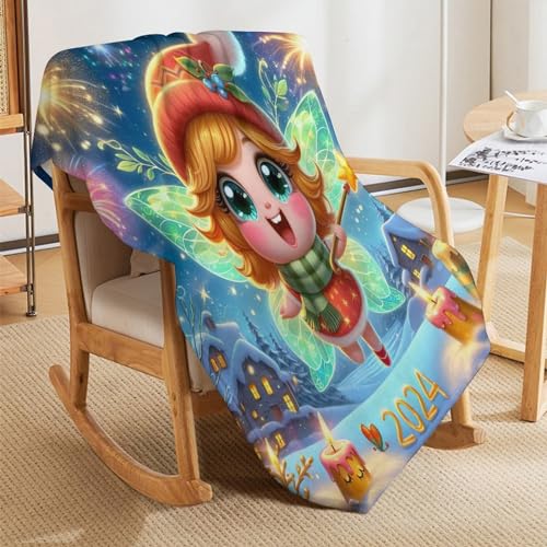 Manta de elfo de 100x130 cm supersuave y mullida para sofa 5