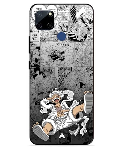 Image of Premium Anime 2 Case for Realme C12 (Glossy Finish) Soft-Touch Metal TPU Back Cover, Shockproof, Designer, Aesthetic Mobile Phone Case