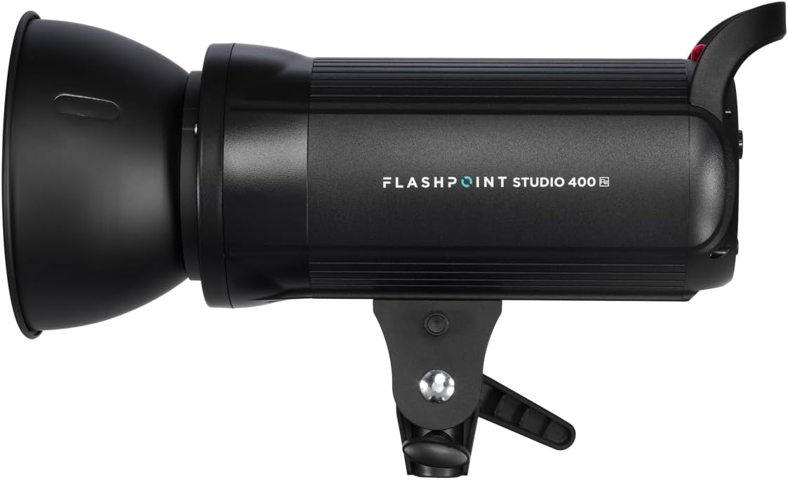 Flashpoint Studio 400 R2 Bowens Mount Monolight Kit with 9.5' Pro Air-Cushioned Heavy-Duty Light Stand (Godox SK400II)