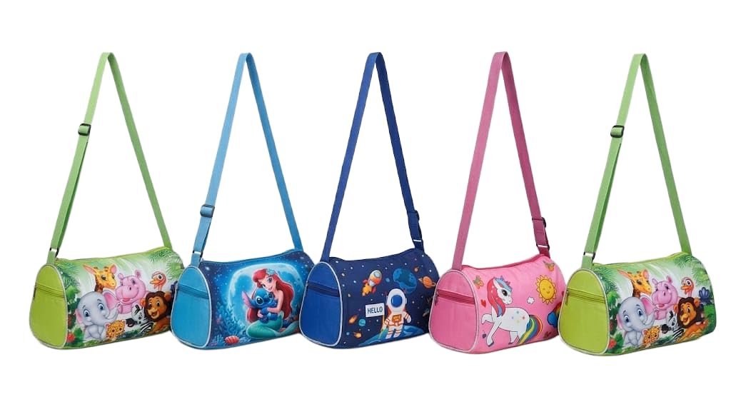 Lightweight Polyester Sports & Gym Kids Duffle Bag | Rakhi | Raksha Bandhan | Return Gifts for Kids | Gym, Swimming, Travel, Picnic | Pack of 5-image-32