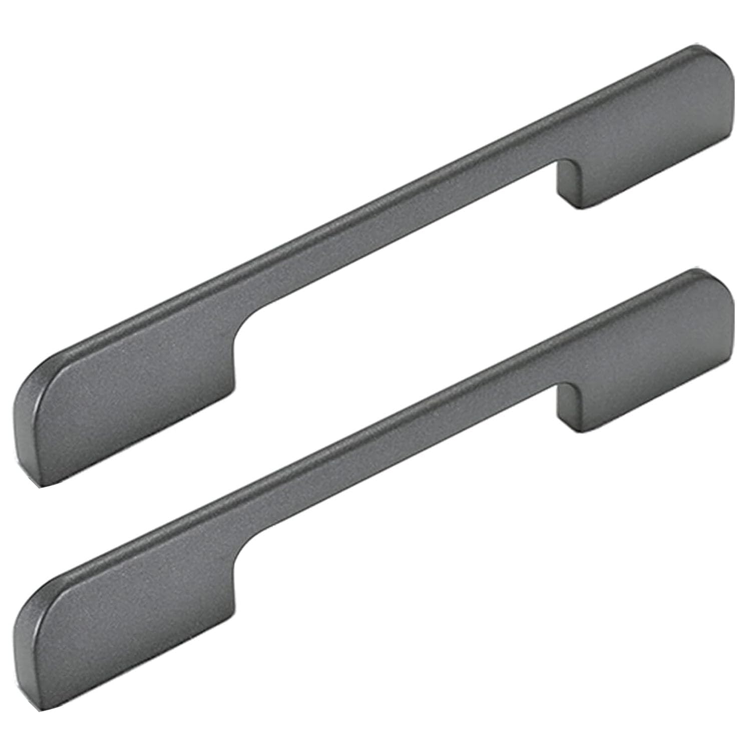 Poignées d'armoires en aluminium anodisé gris mat style contemporain 272mm
