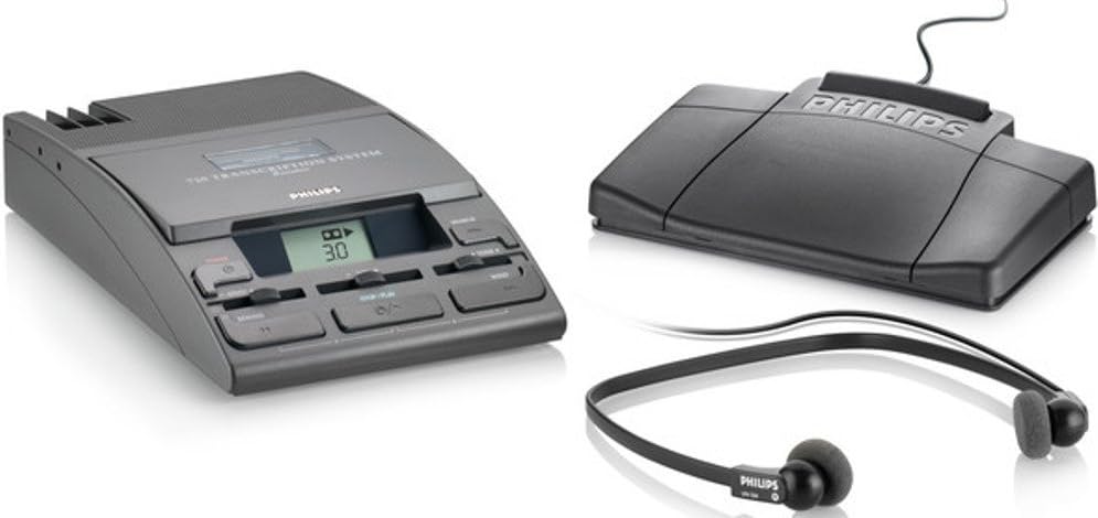 LFH072052 720-T Desktop Analog Mini Cassette Transcriber Dictation System w/Foot Control