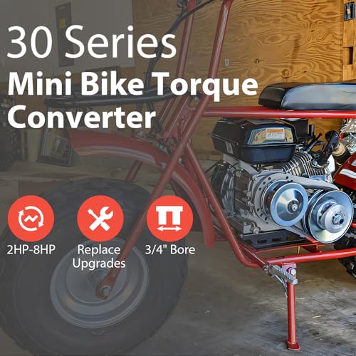 Iparts Expert CL-RN005 212Cc Torque Converter 6.5 Hp 3/4 Inch Go Kart Mini Bike Comet Clutch 10T 40/41 And 12T 35 Chain Predator Driver Pulley Replacement Set thumb #1