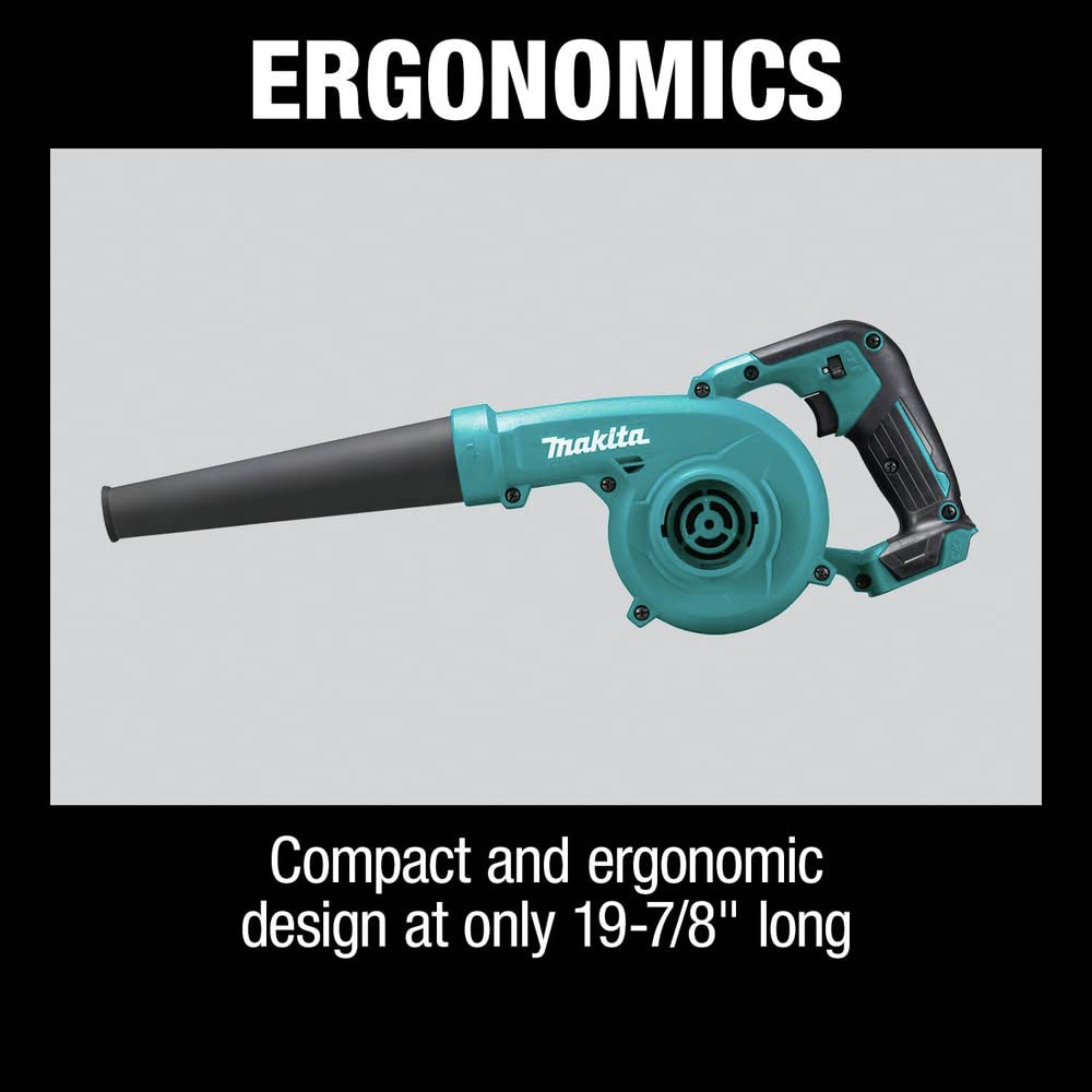 Makita BU01Z - Soffiatore senza fili agli ioni di litio, 12 V max CXT, solo utensile, colore foglia di tè