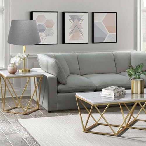 Sinta 2 Pcs 9" Modern Tapered Lamp Shade Replacement Grey Fabric Simple Style Light Shade with Silver Lining for E27/E14 Table Lamp/Wall Lamp - Image 3