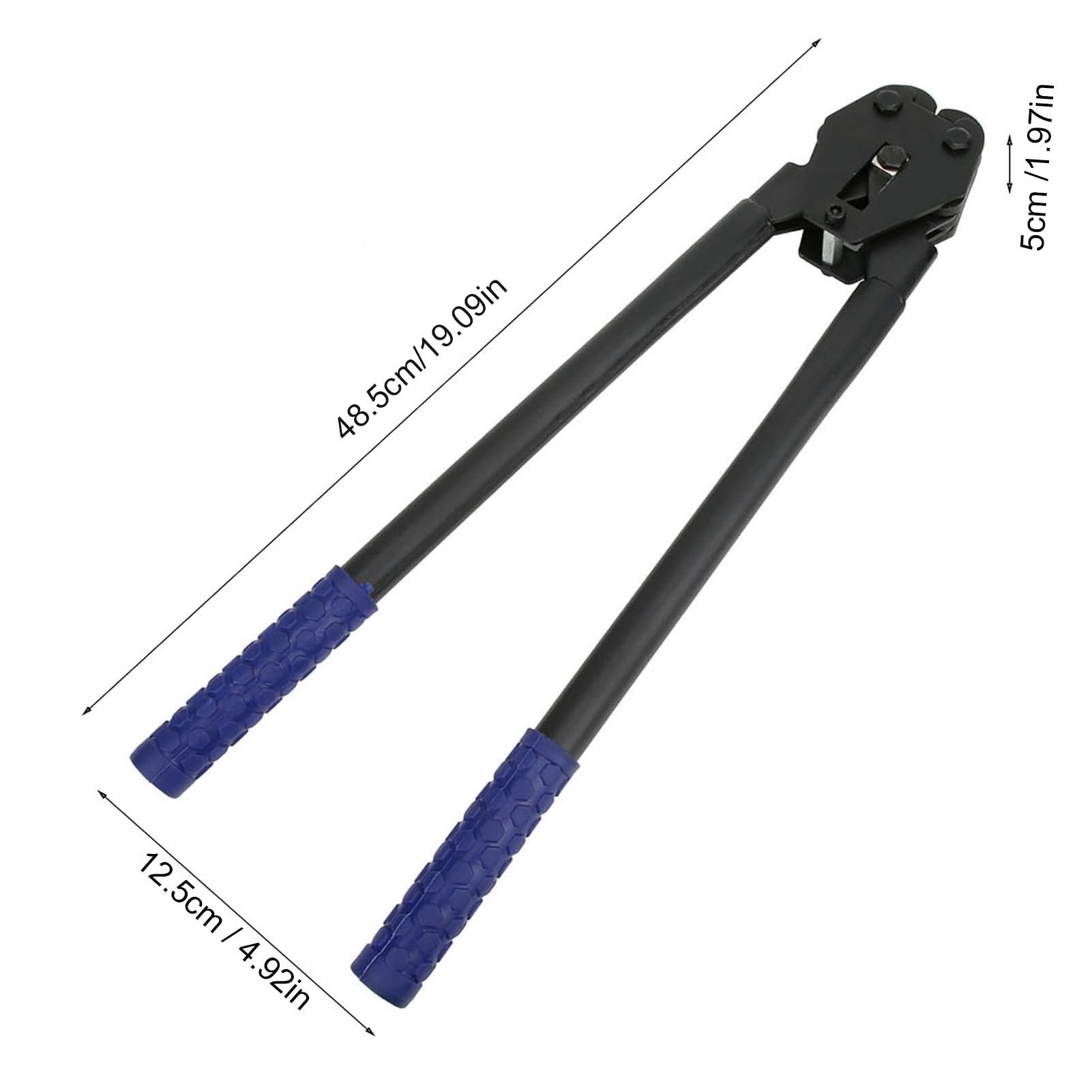 Pinza per sigillatura e piegatura di reggette in plastica PP PET da 16-19 mm, kit per reggette in plastica, macchina per imballaggio manuale, pinze per imballaggio, strumento per sigillatura e tensi