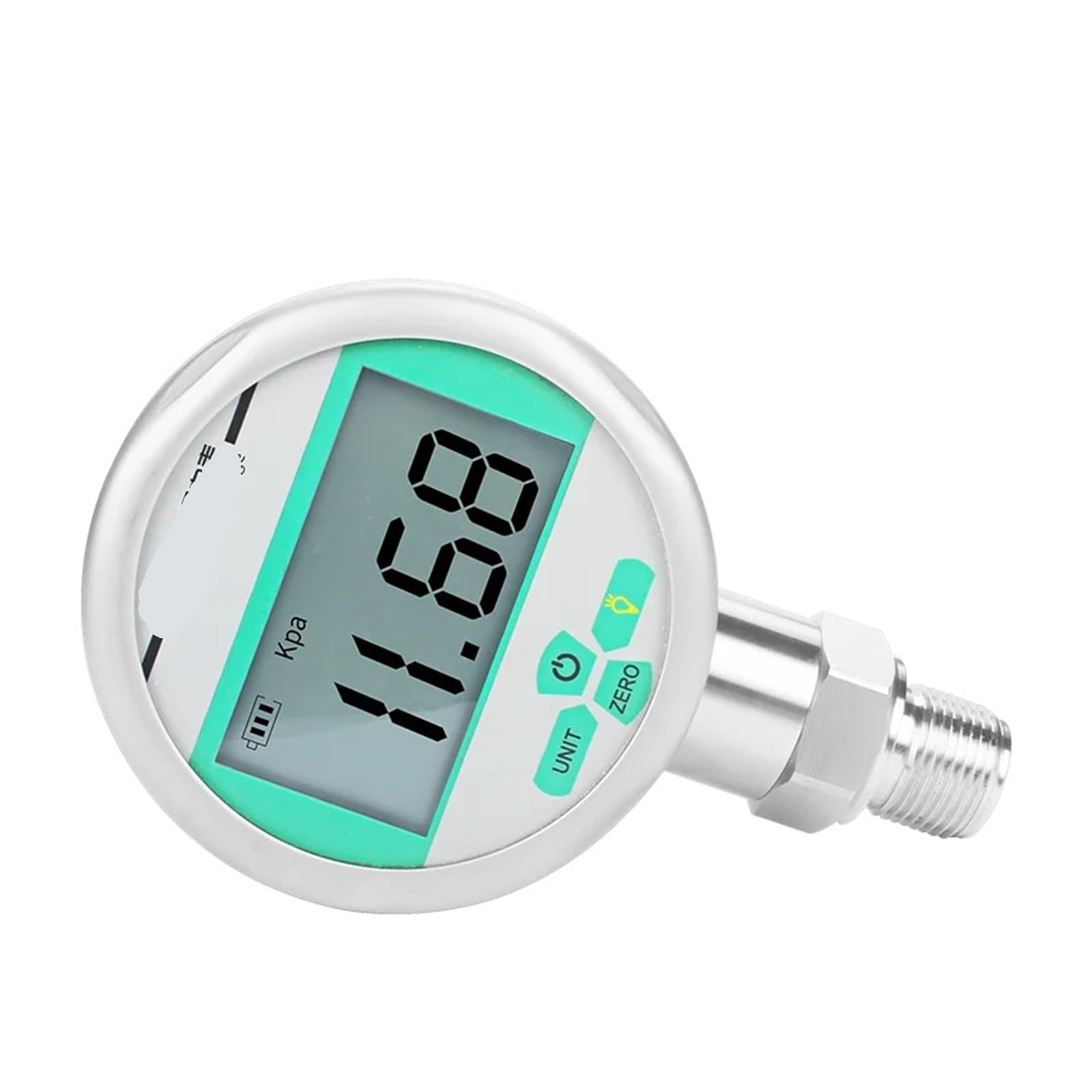 Cyfrowy manometr z wyświetlaczem LCD 0,2 G, tarcza 100 mm, gwint NPT1-2, 0-40 MPa, 0-60 MPa, 0-100 MPa(0-1Mpa)