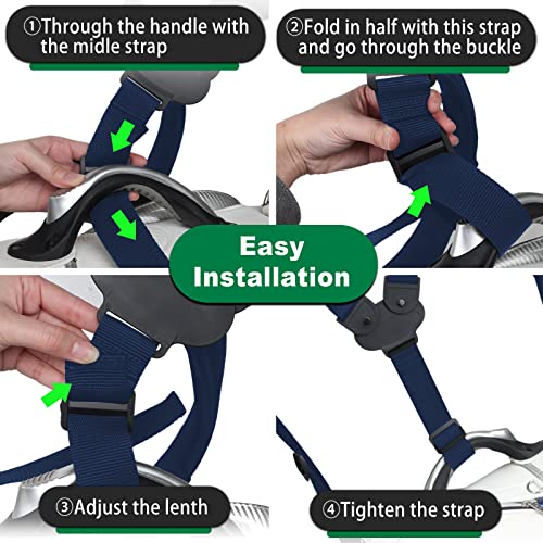 Image of BIG TEETH Golf Bag Straps Swivel Backpack Straps Golf Bag Double Strap, Backpack Straps Replacement Adjustable Bag Strap